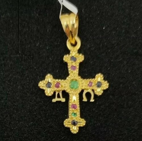 Colgante oro 18k cruz la - 18k.,