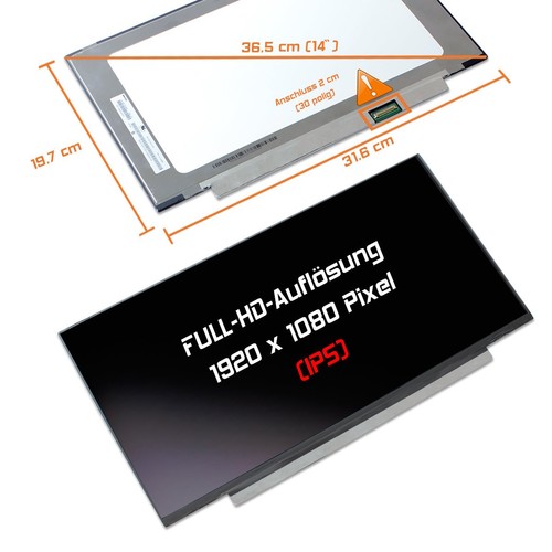 Display led opaco adatto - display, 14,0"