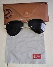 OCCHIALI Ray-ban Aviator Goccia Rb2035 Montatura Oro Lenti Verde Tg 58