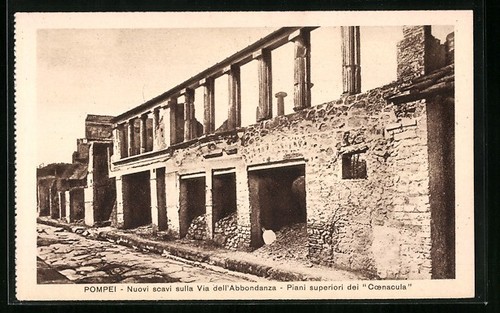 Cartolina pompei nuovi scavi - nuovi,