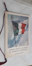 CALENDARIO STORICO CORPO DELLE GUARDIE DI PUBBLICA SICUREZZA 1963