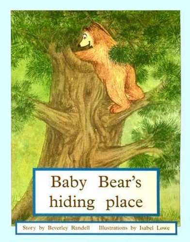 Baby bear hiding - hiding, place