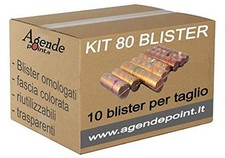 Agendepoint it  Kit80 Blister Contenitori Per Monete Euro 80 Pezzi Assortiti 10