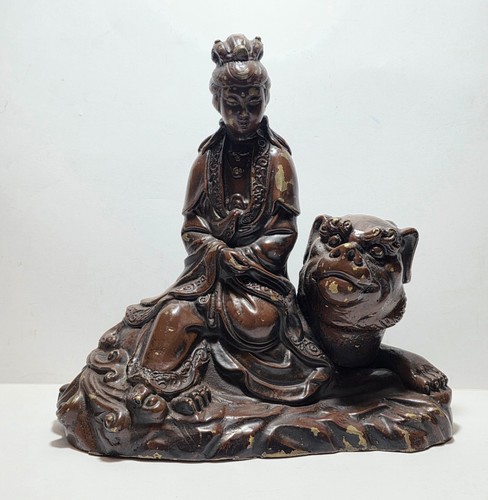 Antica scultura cinese guanyin - antica,