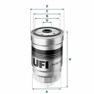 Filtro carburante ufi - filtro,