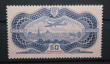 FRANCIA 1936 AEREOPLANO SU PARIGI CERTIFICATO CAFFAZ INTEGRO MH* P.A. (C.ST)