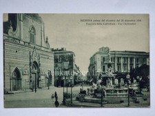 MESSINA Cattedrale prima del disastro 1908 vecchia cartolina