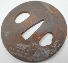 Lama in ferro Tsuba per spade