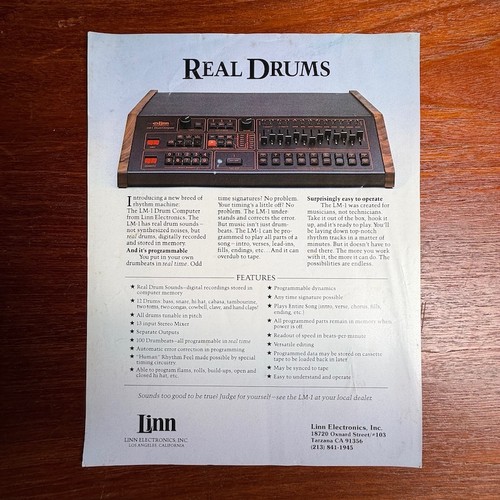 Vintage linn electronics 1 - vintage, lm-1