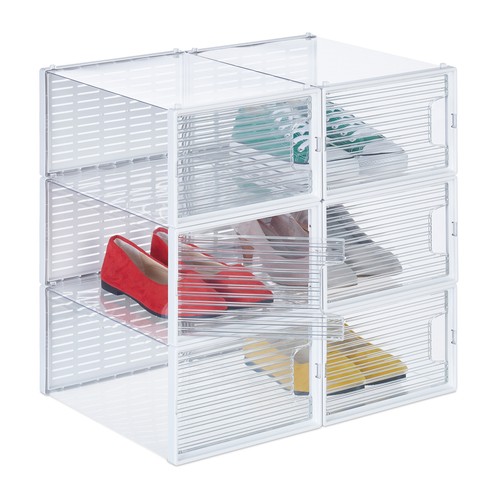 Scatole plastica per scarpe - plastica,