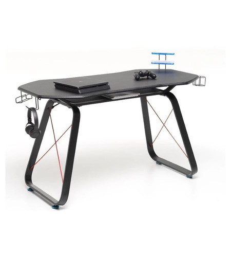 Scrivania gaming nera con - scrivania,