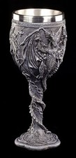 Draghi calice fantasy gotico - fantasy,