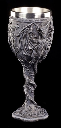 Draghi calice fantasy gotico - draghi,