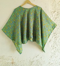 Poncho top donna pura seta