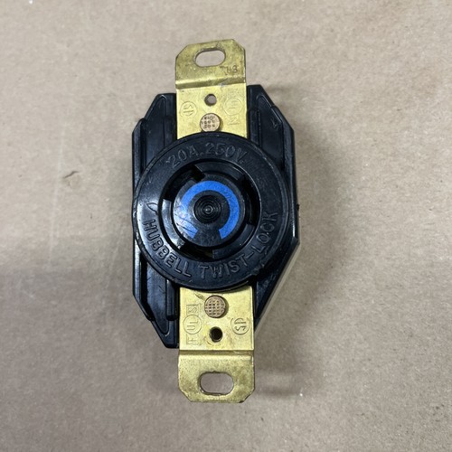 Hubbell 20a 250v 2p3w poli - 20a,