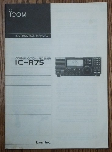 Ricevitore icom r75 - ricevitore, ic-r75