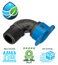 Gomito in plastica Orbit Outdoor Blu-Lock 1/2" pollici MPT maschio per irrigazione altalena