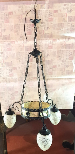 Lampadario ferro battuto - lampadario,