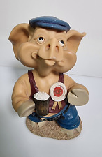 The Leonardo Collection M.C.P With Beer Pig Figurine Gig Ears With Hat Pig 
