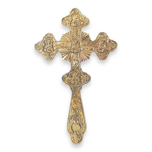 Croce benedizione ottone - di,