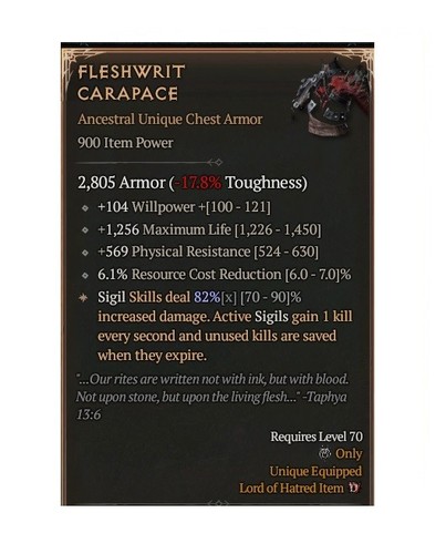 Diablo s13 fleshwrit - diablo,
