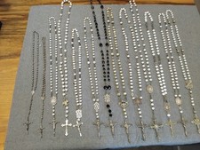 💯Rosario Antichi Argento , Xix Sec ,crocifissi, Croci, Pezzi Rari