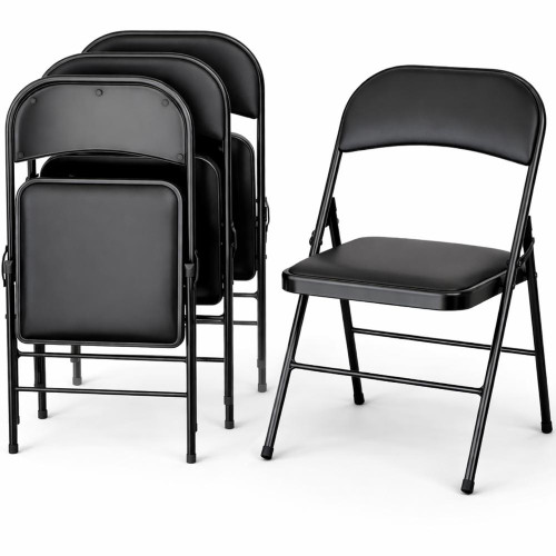 Set sedie nere - in, metallo
