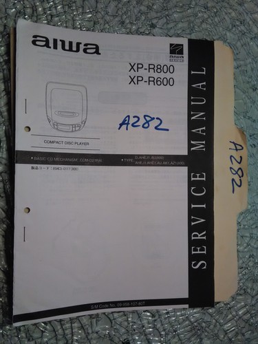 Aiwa r800 r600 manuale di - manuale,