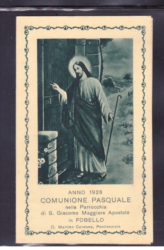 Santino ricordo comunione - santino,