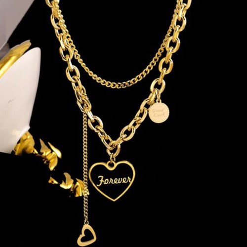 Collana donna acciaio - collana,