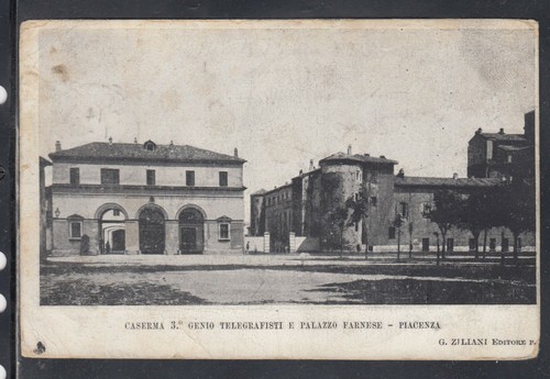 Cartolina caserma genio - caserma,