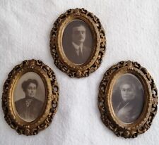 LOTTO DI 3 CORNICI OVALI IN GESSO ORIGINALI ANNI 30