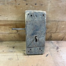 SERRATURA ANTICA IN FERRO PER PORTONE CON LEGNO - COLLEZIONE