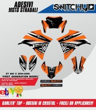 KIT ADESIVI GRAFICHE "BANGER ORANGE" per Yamaha XT 660 X 2004 2005 2006 stickers