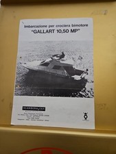 Imbarcazione Per Crociera Bimotore GALLART 10.50MP Vintage Depliant Scandinavian