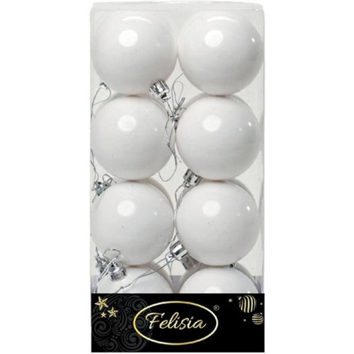 Palle natale plastica 6cm - palle,
