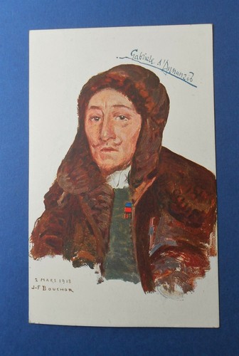 Cartolina gabriele annunzio - gabriele, d'annunzio