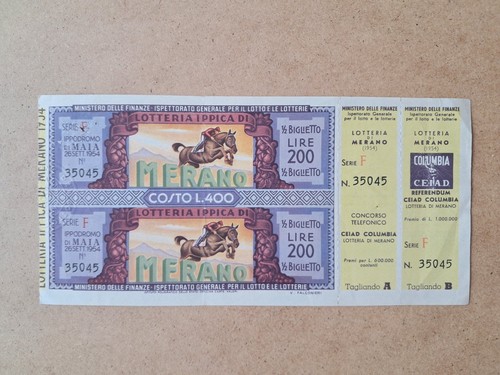 Biglietto lotteria merano - di,