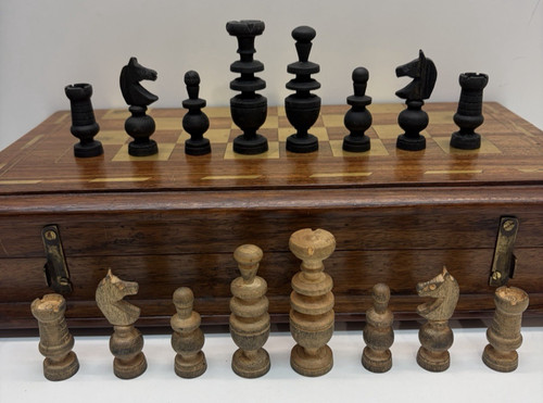 Scacchi vintage legno - vintage,