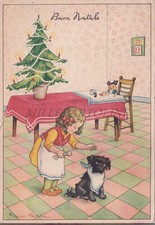 BUON NATALE - Bambina con Cane