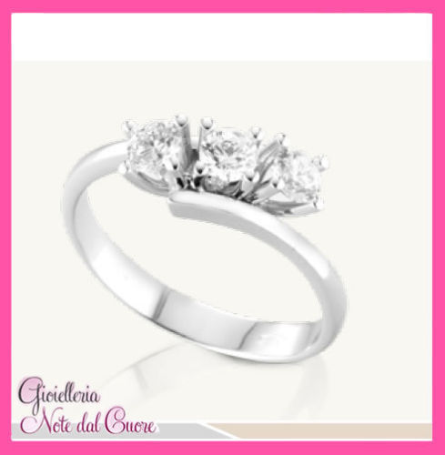 Anello trilogy oro bianco - in,