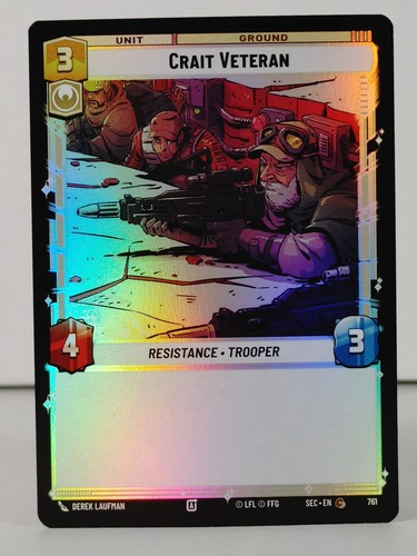 Crait veteran foil star wars - veteran,