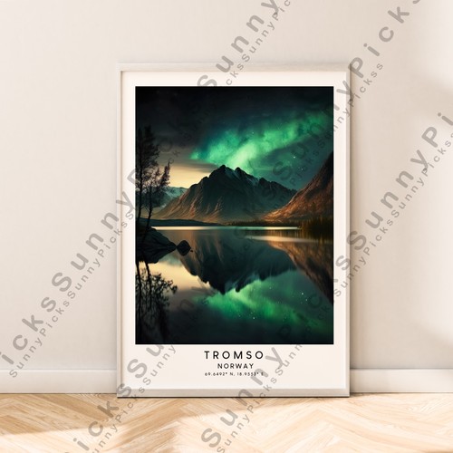 Tromso norway stampa poster - tromso, di