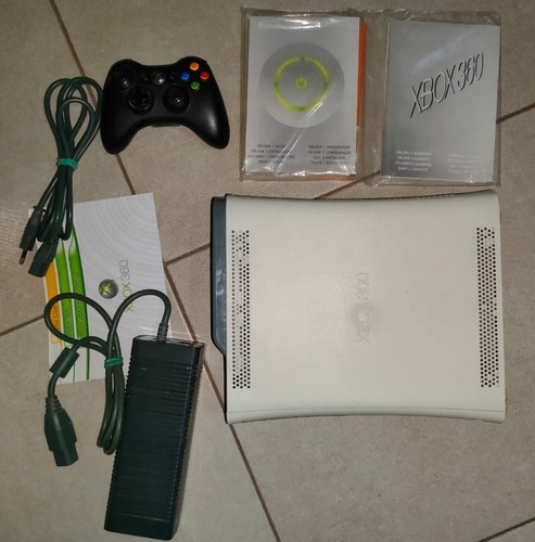 Xbox 360 bianca con scatola - con,