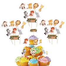 24 pezzi animali cake topper torta cupcake topper giungla torte jungle stu