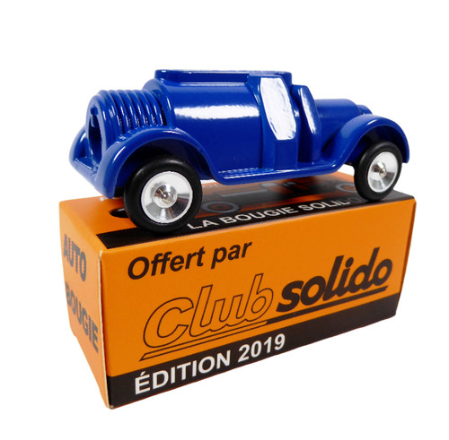 Bougie club solido bleue - la, du