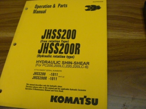 Komatsu jhss200r shin shear - shin,