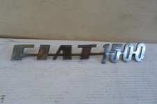 scritta logo fregio Fiat 1500 vintage auto d'epoca usata