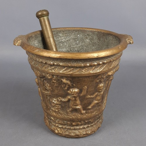 Antico mortaio bronzo - mortaio,