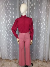 Pantaloni vintage originali anni 70 originali color rosa, sartoriali